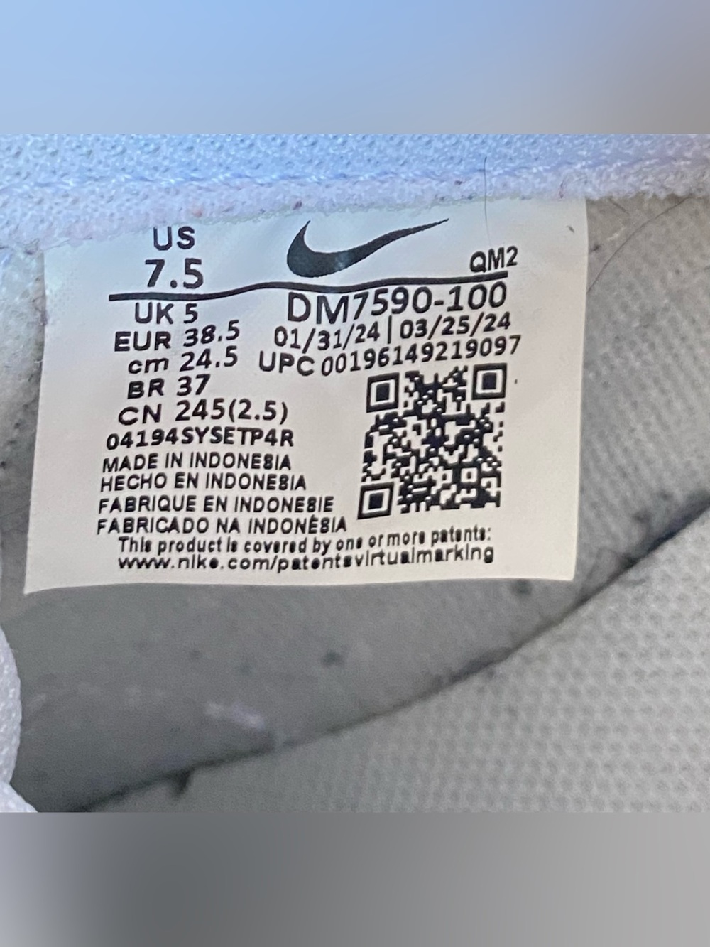 Nike Court Legacy Lift Women's Sneakers, size 7.5 - Picture 5 of 8